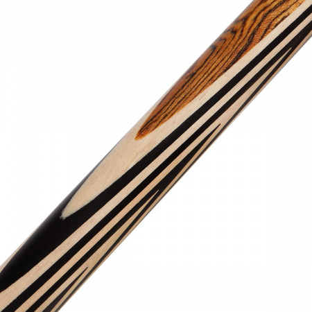 Бильярдный кий для русского бильярда Герди двухсоставной (граб, черный граб, бокоте)