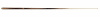 Бильярдный кий для русского бильярда Деприон двухсоставной, 15 запилов (кокоболо, ясень, граб)