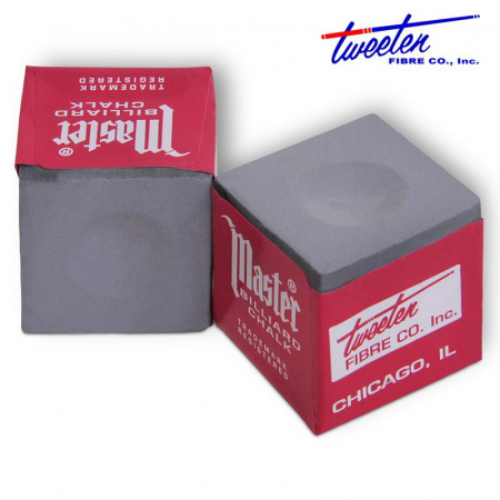 Бильярдный мел Мастер, 12 шт (серый)